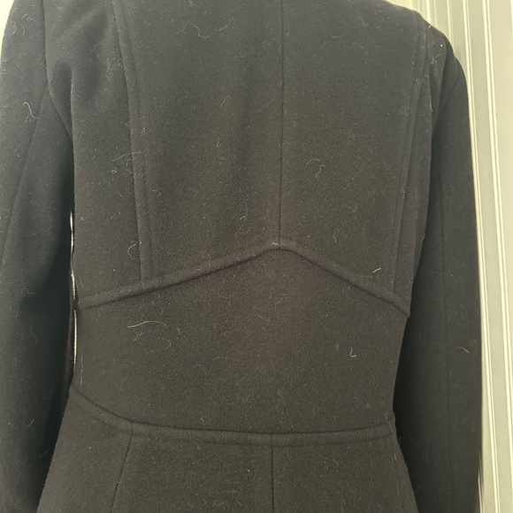 NWOT Précis Medium Wool Cashmere Black Business Casual Coat - Picture 7 of 9